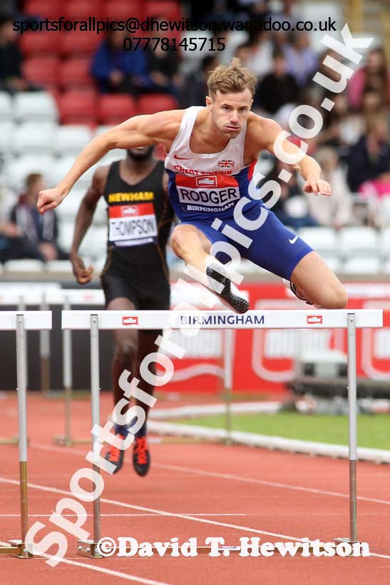 Mens 400 metres hurdles, British Championships, Birmingham. Photo: David T. Hewitson/Sports for All Pics